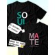 Парные футболки Soulmate soul mate с принтом