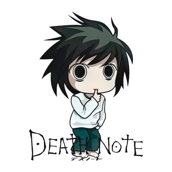 Футболка Death Note L Эл Тетрадь смерти аниме anime с принтом