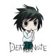 Футболка Death Note L Эл Тетрадь смерти аниме anime с принтом