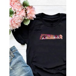 Футболка Anime eyes аниме глаза девушки тян kawai с принтом