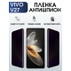 Защитная гидрогелевая пленка для смартфона Vivo V27. Полиуретановая плёнка антишпион на мобильный телефон Виво В27, для защиты экрана.