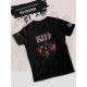 Футболка Kiss рок группа Кисс участники лого logo y2k с принтом