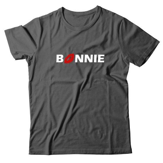Парная футболка для двоих влюбленных с принтом Bonnie&Clyde