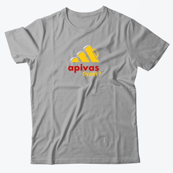 футболка со смешной надписью Apivas будет. Забавная футболка.