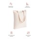 Женская сумка-shopper из хлопка с ручками со смешным принтом.