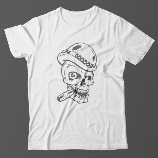 Модная футболка с принтом Череп