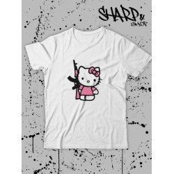 Футболка Hello Kitty Аниме Куроми оверсайз дрейн майка с принтом