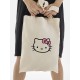 Сумка шоппер бежевый Аниме Hello Kitty Куроми дрейн тканевая с принтом Хелло Китти геншин импакт однотонный мягкий большая с надписью Хело Кити через плечо с котом bts токийские мстители