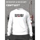 Свитшот Eminem recovery рэпер Эминем рэп Эминэм белый с принтом логотип, мужской и женский рэперская одежда оверсайз, унисекс для подростков девочек и мальчиков, молодежи rap merch logo