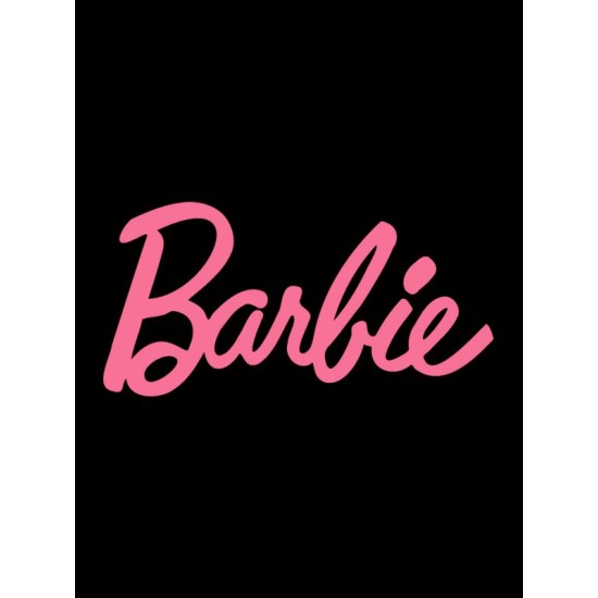 Шоппер черный с принтом Barbie. Сумка для шопинга на плечо тканевая, мужская и женская.