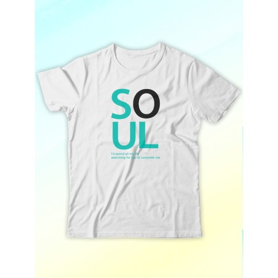 Парные футболки Soulmate soul mate с принтом