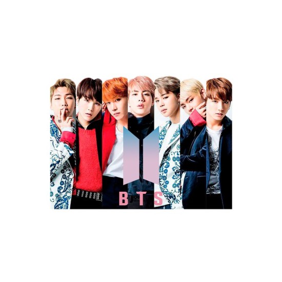 Шоппер BTS Bangtan boys БТС мемберы к поп kpop кпоп бежевый. Сумка с принтом k pop Jimin RM Rap Monster V Taehyung Jungkook J-hope Suga Yoongi Jin Чимин Чонгук Техен Хосок Шуга Джин мужская и женская.