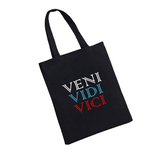 Сумка шоппер - холщовая хлопковая эко сумка с принтом Veni Vidi Vici