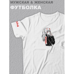 Футболкаоверсайз с принтом аниме Zero Two