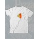 Парные футболки pizza кусочек пиццы с принтом