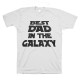 Футболка с прикольным принтом "Best dad in the galaxy"