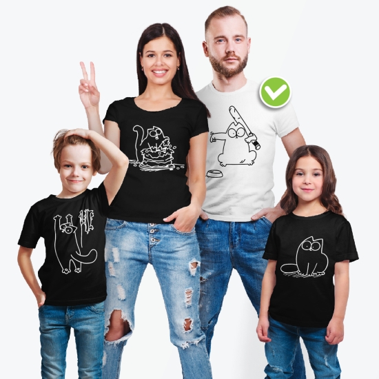 Семейные футболки с классным принтом