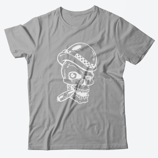 Модная футболка с принтом Череп