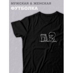 футболка оверсайз с принтом надписью 