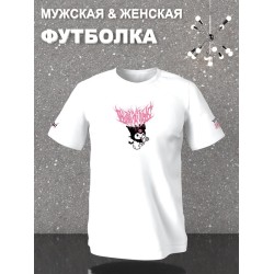 Футболка аниме Куроми Hello Kitty Kuromi zxc y2k оверсайз с принтом