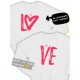 Парные свитшоты Love надпись любовь Lo y2k белый мужской с принтом aesthetic для влюбленных пар парня и девушки, двоих подруг, мемная, прикольная парная одежда оверсайз андеграунд street style