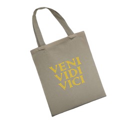 Сумка шоппер - холщовая хлопковая эко сумка с принтом Veni Vidi Vici