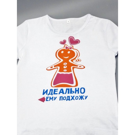 Парная футболка с принтом