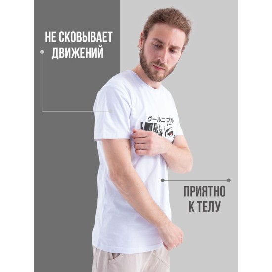 Футболка Аниме оверсайз с принтом