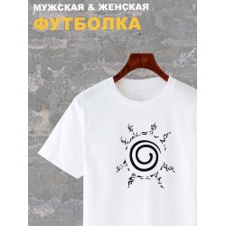 Футболка аниме солнце курама демон лис y2k оверсайз с принтом