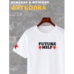 Футболка аниме тян future milf милфа y2k оверсайз с принтом