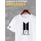 Футболка BTS Fake Love группа БТС логотип с принтом