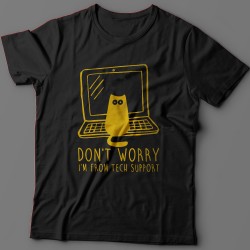 Футболка с надписью Dont worry, Im from tech support