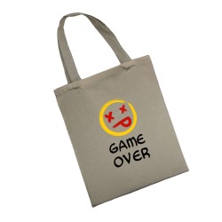 Сумка шоппер - холщовая хлопковая эко сумка с принтом Game over