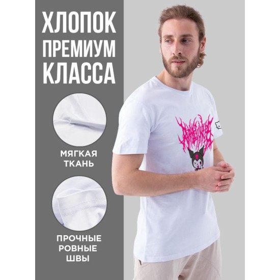 Футболка Аниме оверсайз с принтом