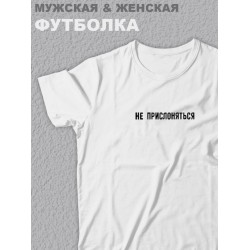 Футболка оверсайз с принтом аниме Не прислоняться