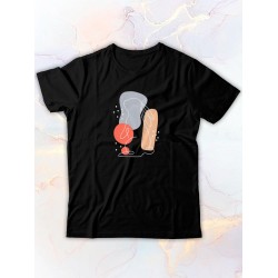 Парные футболки Кролики aesthetic art с принтом