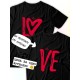 Парные футболки Love надпись любовь Ve y2k