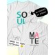 Парные футболки Soulmate soul mate с принтом