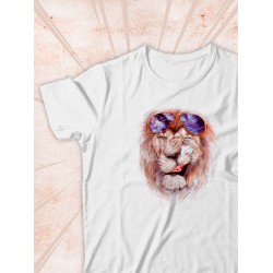 Парные футболки Лев Lion мем с принтом