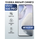 Защитная гидрогелевая пленка для смартфона Vivo X60 pro. Полиуретановая плёнка anti blue ray на мобильный телефон Виво Х60 про, для защиты экрана.