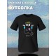 Парная футболка котик и кошка с принтом