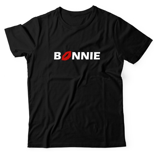 Парная футболка для двоих влюбленных с принтом Bonnie&Clyde