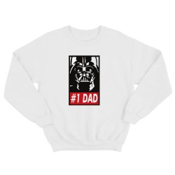 Прикольный свитшот с надписью 1 DAD / Смешная оригинальная и очень крутая толстовка без капюшона