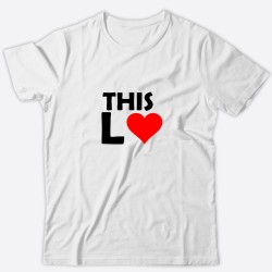Парные футболки с принтом This is Love