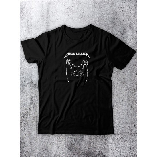 Футболка с принтом Meowtallica