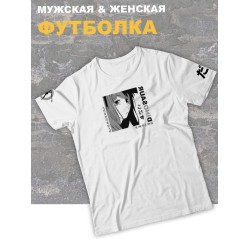 футболка оверсайз с принтом аниме Тян dinosaur динозавр.