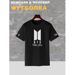 Футболка BTS Fake Love группа БТС логотип с принтом