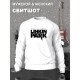 Свитшот Linkin Park Minutes to midnight белый с принтом, надписью, рисунком Линкин парк rock, рок группа логотип logo, оверсайз, унисекс, мужской и женский для подростка и молодежи, рокерская одежда