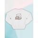 Парные свитшоты Mochi cats чиби котики каваи белый женский с принтом chibis chibbis kawai кот для влюбленных пар парня и девушки, двоих подруг, мемная, прикольная парная одежда underground оверсайз.