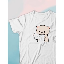 Парные футболки Mochi cats chibi cat с принтом